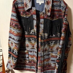 Idyllwind Multicolor Fringe Jacket